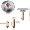 Zhenghebuy Pop Up Sink Plugs,Pop Up Click Clack Plug,Bathroom Sink