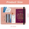 2 PCS Passport Holder with SIM Slot, RFID Passport Cover