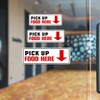 Standard Plus Pick Up Food Here Wall or Door Sign