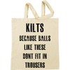 Why Men Wear Kilts Beige Shopping Bag