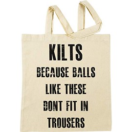 Why Men Wear Kilts Beige Shopping Bag