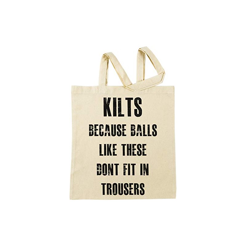 Why Men Wear Kilts Beige Shopping Bag