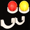 Wall Mounted Hard Hat Rack - 2 Sets (2 Pieces)