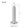 sourcing map Phillips Head Self Tapping Screws, #8x1" 304 Stainless