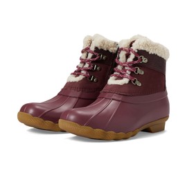Sperry Women's Saltwater Alpine Leather Winter Boot, Cordovan, 8.5