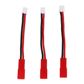 JST Plug Kit, Pre-Crimped Cable Set, PH 2.0 Male and Female Cable, PH2.0 Male, 3 Pieces PH2.0 to JST Male Adapter PH-JST 2.0 Male and Female JST Adapter for SCX24 1/24 Chain Drive