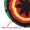 ZffXH Rasta Hat, Men's Rainbow Wool Knit Reggae Jamaican Beanie