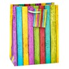 TSI Gift Bags Set Stripes, Medium, 3 Designs (Pack of