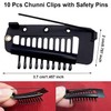 Paifeancodill Chunni Clips with Safety Pins, 10 Pcs Strong Grip