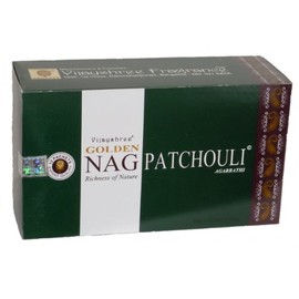 180gms Box Of Golden Nag Patchouli Räucherstäbchen Agarbathi-in Lager und Versand durch Busy Bits