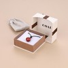 COAI Women's Men's Necklace with Gemstone Lucky Ball Pendant, Stone,