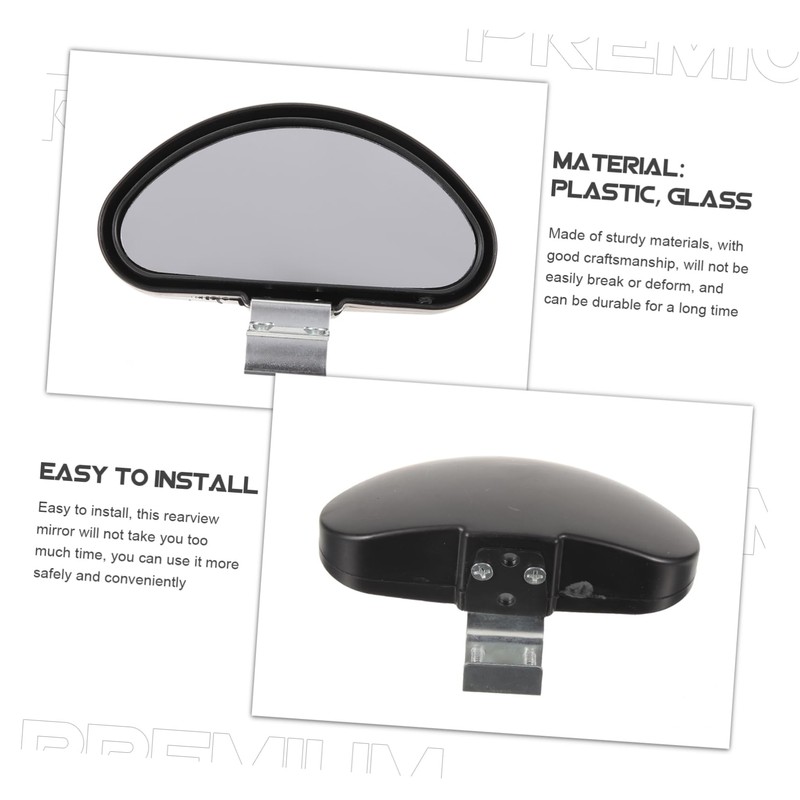 iplusmile 2pcs Car Mirrors Auxiliary Wide Angle Side Rearview Mirrors