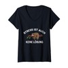 Stress is also no solution funny sleeping sloth V-Neck T-Shirt