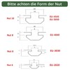 4 x EYPINS Mounting Material Angle 6060, for Aluminium Profile