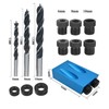 Pocket Hole Jig 14Pcs Kit - Woodwork Guides Joint Angle
