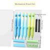 Temiary Cute Mechanical Pencil Set with Case, 6 Pcs Medium