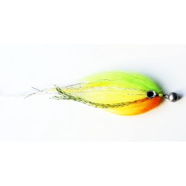FISHIN ADDICT Jig fly barbless fishing fly lure handmade 7g cheb 25cm (FIRE TIGER)