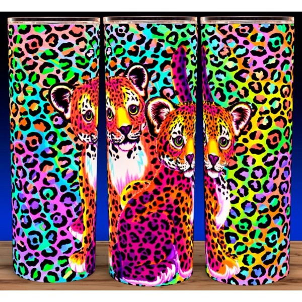 Lisa 90s Frank Cheetah Print 90s Rainbow Hunters Cup Mug