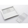 Kuriyama K-1291 Square Dish Separate, White, 9.3 x 9.8 x
