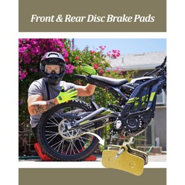 4 Pcs Front & Rear Disc Brake Pads Fit for Talaria Sting MX3 R/MX4,Fit for Sur Ron Light Bee X and S,Fit for Segway X160 X260 Electric Dirt Bike Replacement Parts