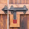 sourcing map Combination Padlock, 6-Digit Push Button Padlock 3-Position Locking