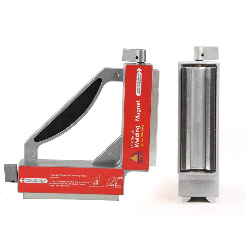 LISHUAI Double Switch Neodymium Welding Magnets,Strong NdFeB Magnetic Clamp,Magnet Holder
