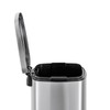 Qualiazero 13.2 Gallon Stainless Steel Step Trashcan with Removable Leakproof
