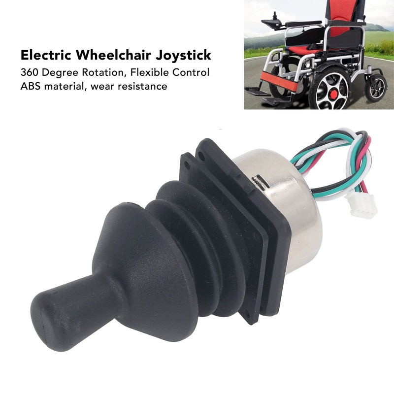 Electric Wheelchair Joystick 360 Degree Rotation Replacement Control Rocker for