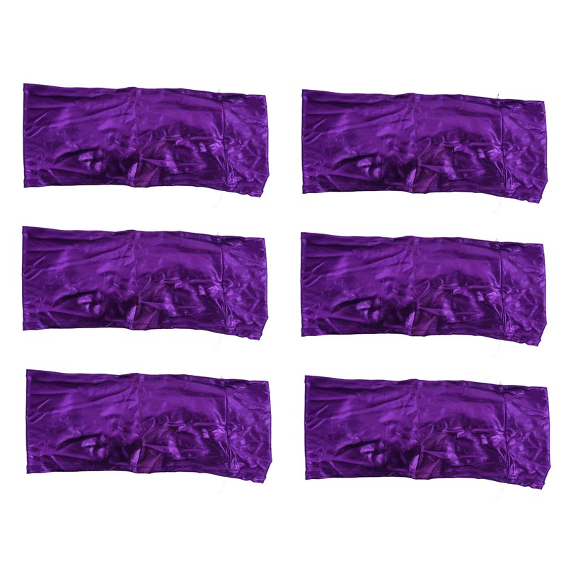 10Pcs Chair Cover Bands Elastic Stretch Sashes Bows for Wedding