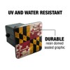Graphics and More Rustic Distressed Maryland State Flag Tow Trailer