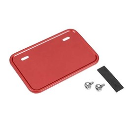 Bike Parts Center 900118 License Plate Base Square 50cc - 125cc Red