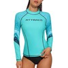 ATTRACO Womens Rash Guard Long Sleeve Sun Protection Rashguard Uv