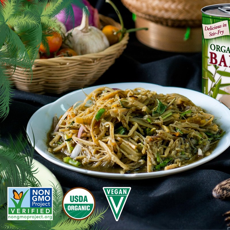 Native Forest Organic Sliced Bamboo Shoots - Bamboo Shoots Canned,