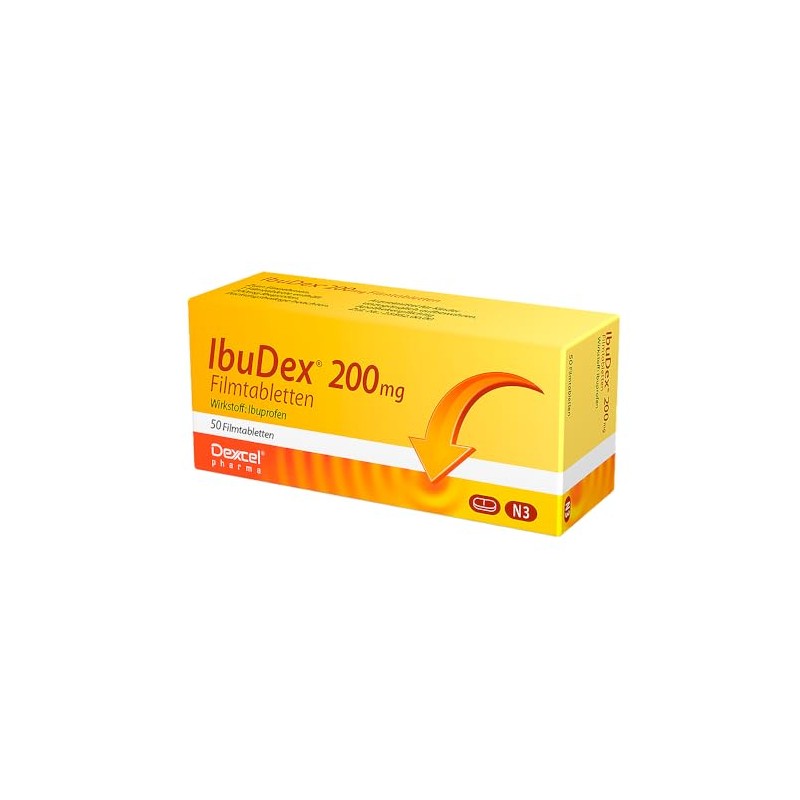 IbuDex 200 mg Film-Coated Tablets for Pain and Fever, Pack