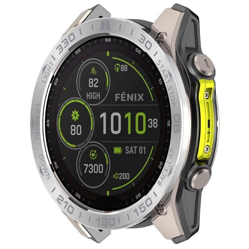 GIOPUEY Protective Ring Compatible with Garmin Fenix 8 Solar 51