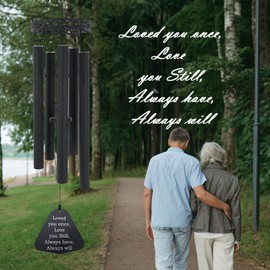 Astarin Sympathy Wind Chimes, Memorial Wind Chimes for Loss of a Loved One Prime, Meaningful Memorial/Bereavement Gift in Memory of Loved One Loss of Mother Father, Garden Decor, 30 Inch