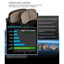 Callahan Brake Parts Rear Brakes For 2012 2013 2014 2015 2016 2017 2018 Ford F-150 Ceramic Brake Pads