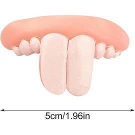 Yjemle White Fake Teeth Fake Teeth for Dogs,Dog Toys,Dog Christmas Costume Funny Dog Teeth Braces, Suitable Dog Chew Toys Pet Supplies Toys