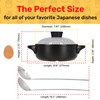 Japanese Donabe Claypot Set (5-piece, 50.7oz with Ceramic Pattern lid),