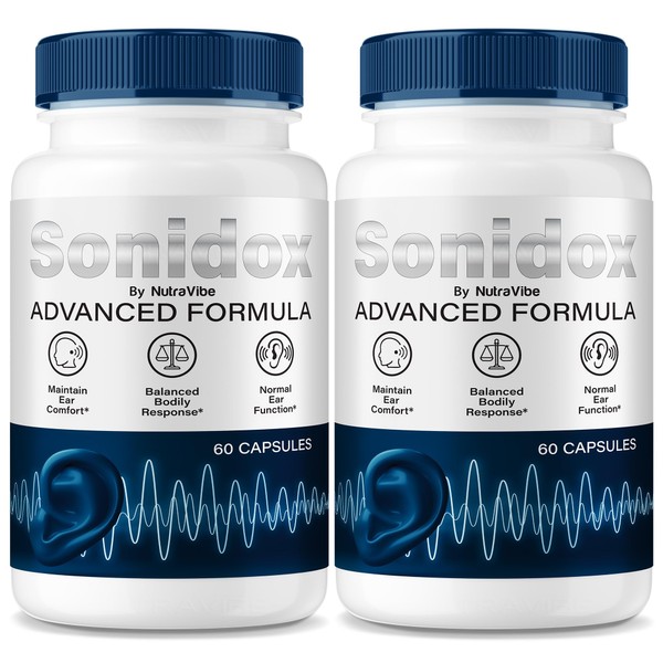 NutraVibe (2 Pack) Sonidox Capsules – Premium Sinodox Hearing Support