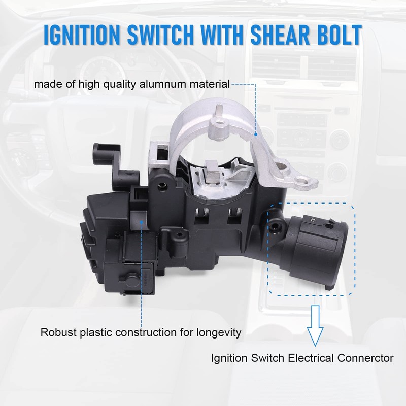 Ignition Lock Housing Replacement For Ford Escape 2008-2012, Focus 2008-2011,