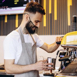 Lusofie 100Pcs Disposable Beard Net Elastic Breathable Beard Covers Honeycomb Nylon Beard Nets For Kitchen Restaurant Laboratory Food Service Worker (18"",Black), Large