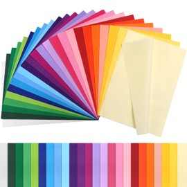 Kesote 240 hojas Papel de Seda 29x20 cm Papel de 24 Colores para Hacer Manualidades Decorativas