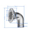 Boat Deck Drain 90 Degree Elbow 316 Stainless Steel Split
