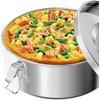 Flan Mold, Stainless Steel Flan Pan Mold with Lid(87 oz)