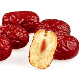 Dried Jujube Dates 17.6oz/500g, Delicious Red Date,Healthy Dried Fruit Snacks