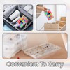 6 PCS Bead Organizer, Plastic Organizer Box, Transparent with Compartment