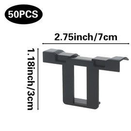 JVHLOV 50PCS Solar Panel Water Drain Clips, 30 mm Solar Panel Sludge Removal Clip, for Water Drain, PV Modules Water Drainage Clips, for PV Solar Panels, Solar Module, Water Drain, Cleaning