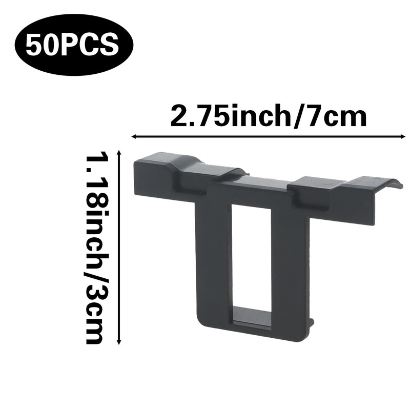 JVHLOV 50PCS Solar Panel Water Drain Clips, 30 mm Solar