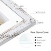 Hongkee 13x39 Puzzle Frame 2 Packs, Real Glass and Distressed